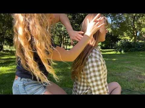 Soothing ASMR Head Massage in the Park 