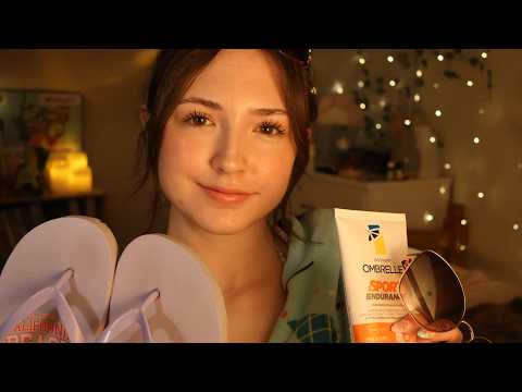 ASMR helping you get ready for the beach!