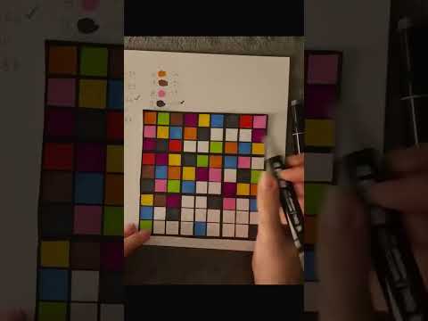 Markers colored Sudoku - #asmr #whispers #puzzle #satisfying #asmrvideo #asmrsounds