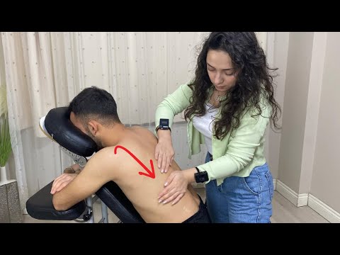 Asmr Massage Lady Sedef - Chair Massage (Real Sounds)