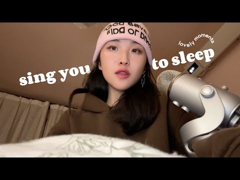 ASMR Lullaby Singing🌙✨Rest in My Arms and Soft Singing for You to Sleep | kitty messing🐾【今日摇篮曲 躺我怀里】
