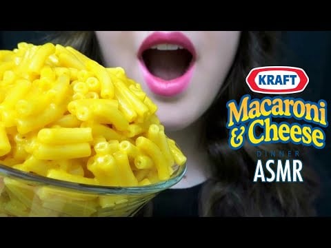 ASMR Kraft Mac & Cheese ~ Satisfying Eating Sounds!