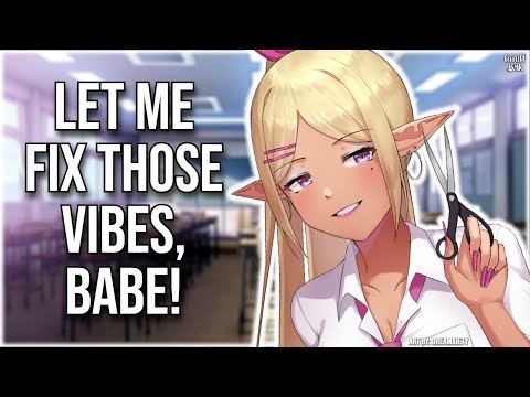 3DIO | Popular Girl Fixes your Vibes 💗 ASMR | Stress & Negativity Plucking and Cutting