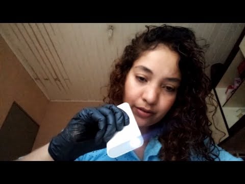 ASMR Exame de toque pelo seu corpo todo + analisando o couro cabeludo e pele (sons de luvas)🧤✨