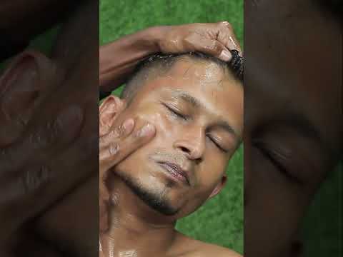 Heavy Oil Weird Massage With Neck Cracking ASMR | Deep Tissue Oil Massage ASMR #shorts