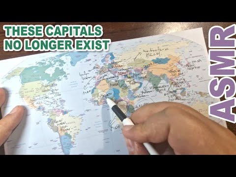 ASMR History: Tracing Historical Capitals That No Longer Exist | ASMR map tracing + facts