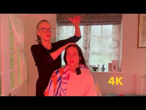 4K Deeply Relaxing Head Massage for Stress Release | Unintentional ASMR Real Person