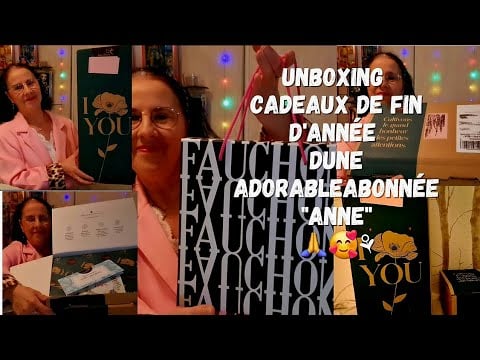 Asmr français, Unboxing 🎁📦 cadeaux de fin d'année, d'une adorable abonnée "Anne"