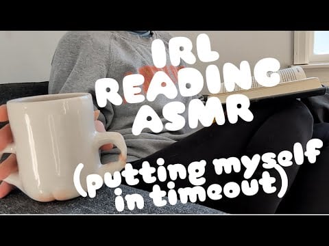 Take a timeout with me and relax | IRL ASMR | Book Pages | Too anxious? Me too, let's do something