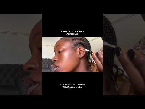 ASMR EAR CLEANING AND PICKING OF EAR LOBES- EAR PIERCING #asmr #earcleaning #earring #relax pimples