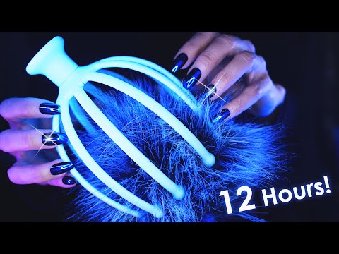 12 Hours ASMR 😴 Deep Brain Massage 99.99% of you Will Fall ASLEEP - 4k (No Talking)