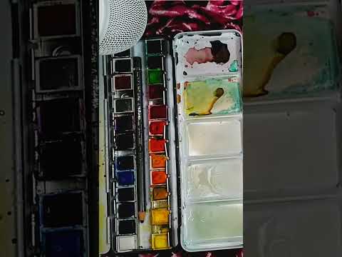 Spray Bottle and #watercolor #asmrlikeasandbox #art #relaxing