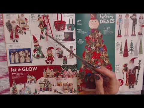 ASMR Whisper ~ Christmas Tree Shops Sales Circular Reading w/Pointer