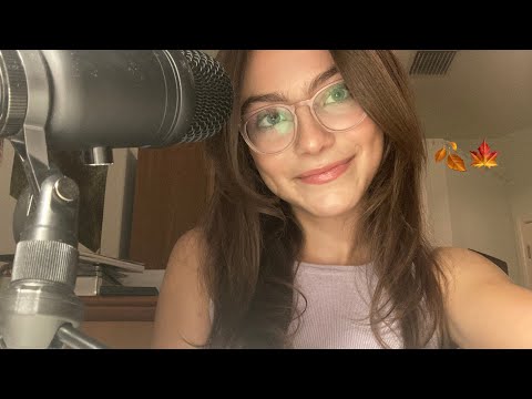 ASMR fall themed trigger words 🥮🍂