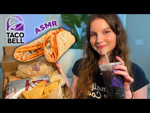 ASMR Taco Bell Mukbang 🌮 Trying NEW Cheesy Street Chalupas