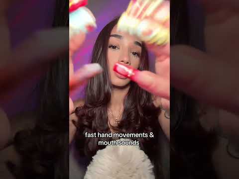 fast mouth sounds and hand movements ❣️ #asmr #tingles #visualtingle #asmrvideo #relaxingsound