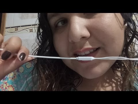 ASMR Comendo o Microfone 🤤 Sons de Boca Extremamente Relaxantes    #asmrbrasil #asmr 