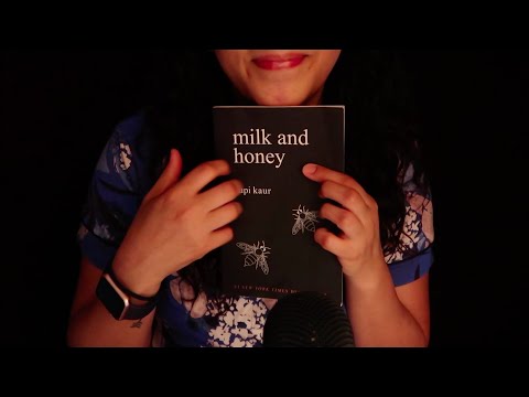 ASMR Reading Milk and Honey (Whispering Poetry)