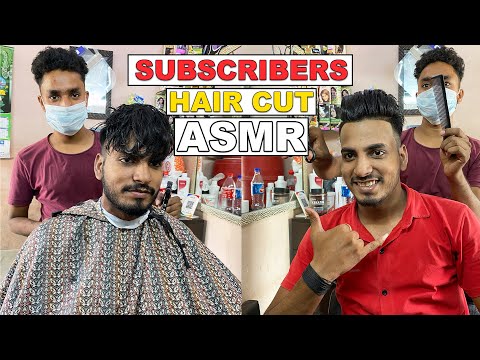 Subscriber Hair Cutting & Beard Triming ASMR By Arbazz Barber | Indian Barber | Indian ASMR