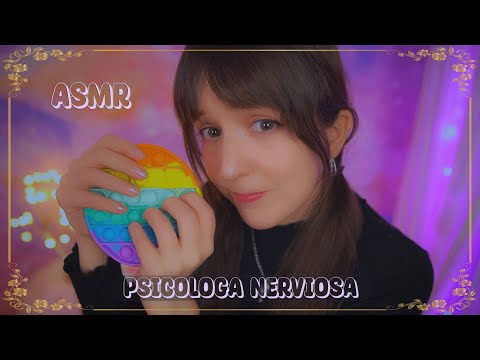 ⭐ASMR Psicóloga NERVIOSA [Sub] Tu PEOR Visita al Psicólogo en Fin de Año (Humor)