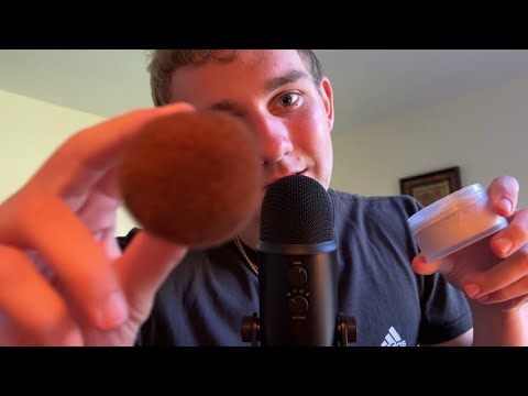 Asmr doing your makeup (fast asmr)