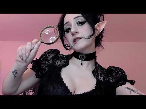 ASMR ✞ Curious elf girl inspects you