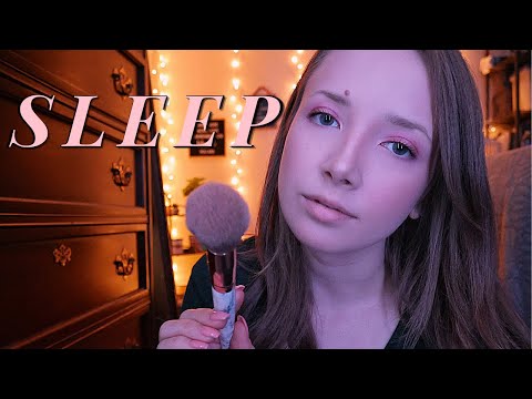 ASMR Face Brushing For SLEEP | Gentle and Relaxing Personal Attention To Help You Sleep Fast