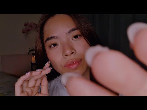 ASMR Slow & Sleepy 🧸 Sweeping My Hands Over Your Hair & Eyes (Hand Movements, Face Touching)