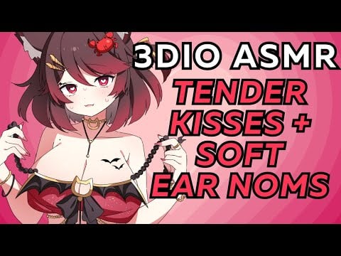 【3DIO ASMR】🌹late-night lover roleplay ♡ tender affirmations, deep kisses and noms