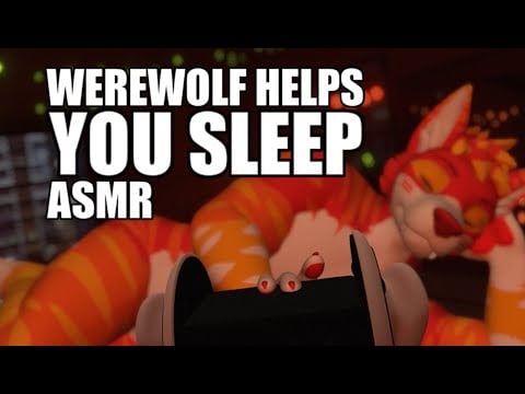 [Furry ASMR] Your werewolf boyfriend helps you sleep 😴💤  (Personal Attention Roleplay)