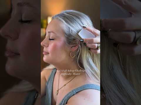 Don’t fall asleep challenge: sensory brush edition #asmr #hairplay @skincarewithmorgan.