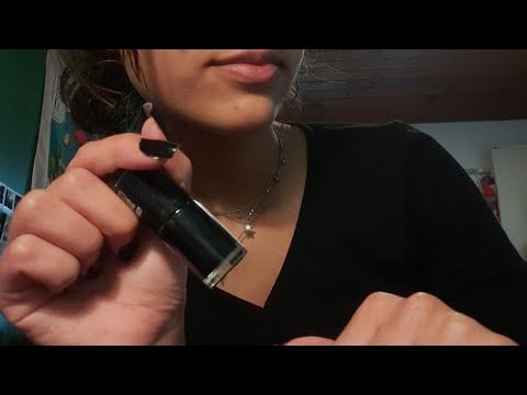 ASMR tentando fazer unha de gel sozinha 😵‍💫😵‍💫