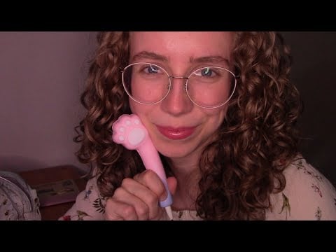 ASMR Cute girl sits next to you in Class 🐾🩷 (whispered role-play)