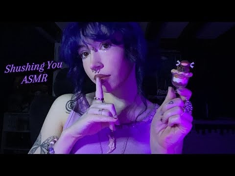 Shushing You So I Can Ramble ASMR | Hand Sounds, Mouth Sounds, Whispering, Tapping
