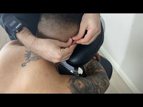 Asmr massage Turkish - Chair Massage (sleeping)