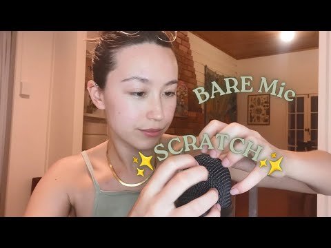 ✧ﾟROUGH ASMR✧ Aggressive Mic Scratching + more (Soft Spoken)