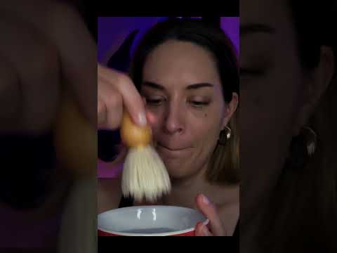[preview] ASMR Relaxing Barbershop Shave ✂️ Hot Towel, Beard Brushing & Personal Care Roleplay