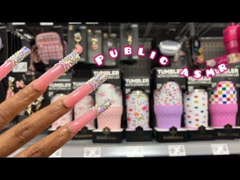 Public ASMR in Walmart | Lofi Tapping, Scratching, Whisper to Soft-Spoken(Custom Video for Katie)