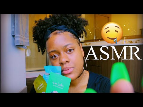 ASMR - A SLEEPY FACE MASK BEFORE BED 🤤♡🧖‍♀️