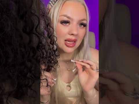 Curly hair role-play #asmr #shorts