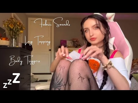 Beebee ASMR Tights Part 2 Compilation | Fabric Sounds, Leg Tapping, Fishnet, Socks, Body Triggers