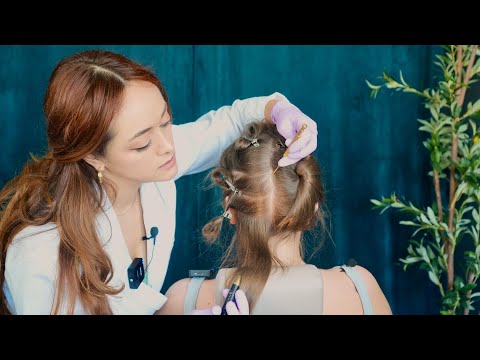 ASMR Perfectionist Scalp Check, Hair Parting & Treatment | Soft Spoken 'Unintentional'