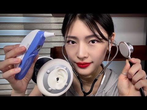 ASMR 체온계, 청진기 3DIO (Feat.공사장 ASMR ) | Thermometer, Stethoscope