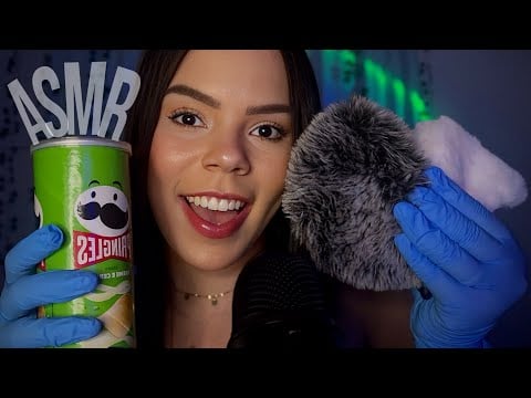 ASMR COM OS MELHORES GATILHOS (TAPPING, LUVA, CAFUNÉ NO MICROFONE E MAIS)
