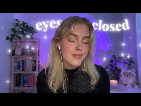 ASMR eyes closed instructions for sleep | fall asleep in 35 minutes | whispering only