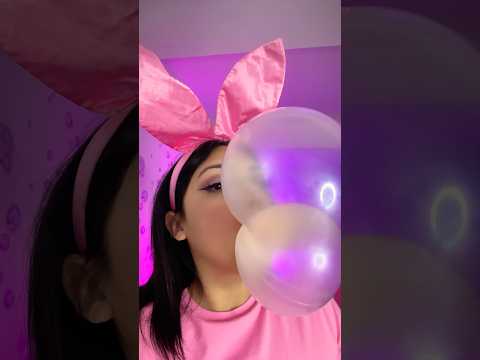 BUBBLE ASMR | blowing bubble gum soft sounds #asmr #bubblegum