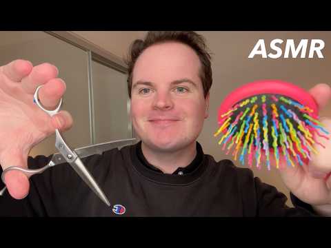 Chaotic ASMR Haircut & Style for People Who Need Sleep