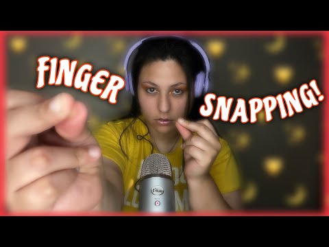 ASMR~ AGGRESSIVE FINGER SNAPPING (+ some breathing sounds & cracking bones sounds) 👌🏼👃🏼✨