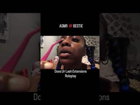 ASMR 💋 Bestie Gives You Anime Lashes Snippet  #satisfyingvideo  #asmrvideos  #mouthwhisper