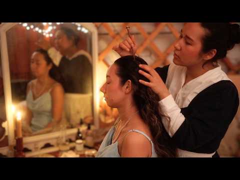 Bridgerton Inspired ASMR 💕Hair Play, Scalp Check, Facial, Neck & Back Massage After the Ball